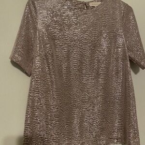 Shimmering Silver Women's Top